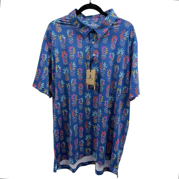 chubbies Other - Chubbies Men's Size XXL Graphic Colorful Performance Polo "Pineapple Sketch" NWT